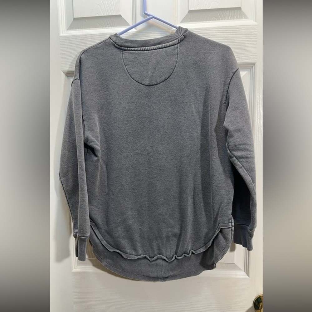 Simply Southern Gray 'Merry Merry Merry Christmas' Leopard Smile Sweatshirt - Picture 3 of 3